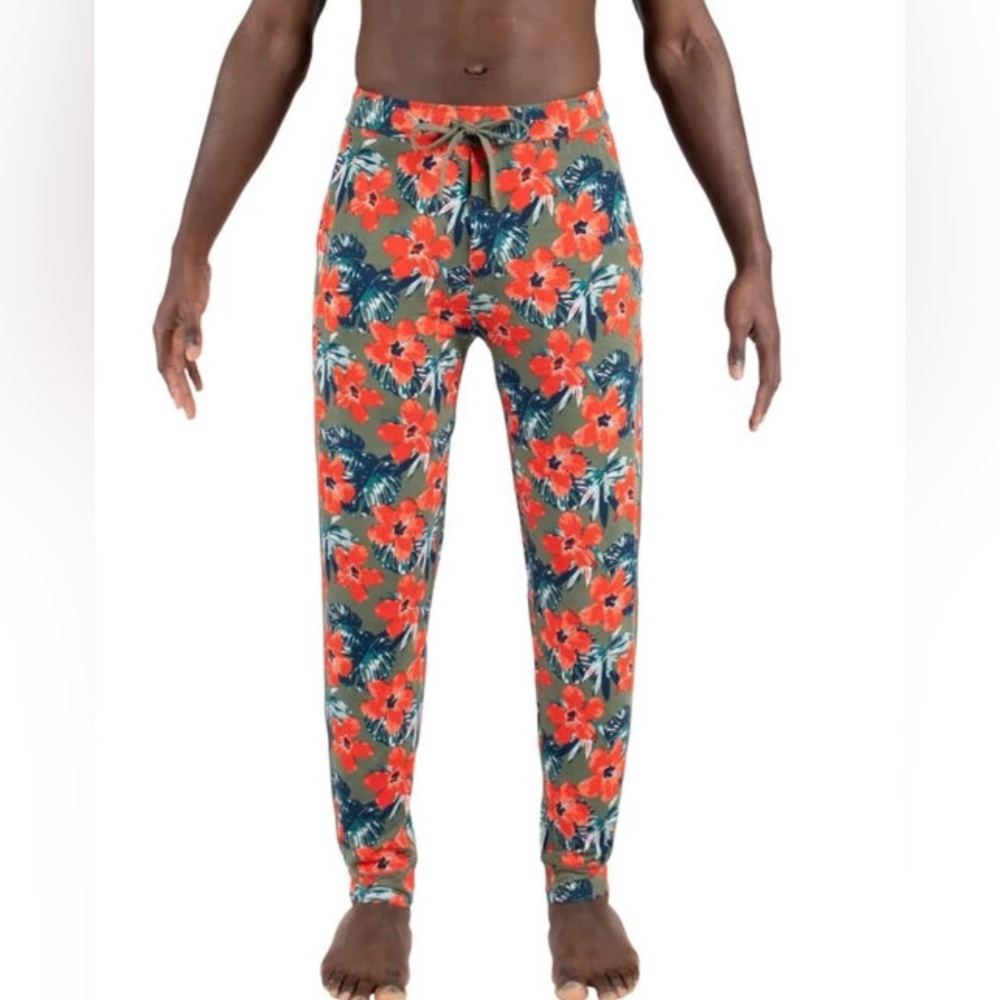 Saxx Snooze Pant Solar Hibiscus Multi Size Large